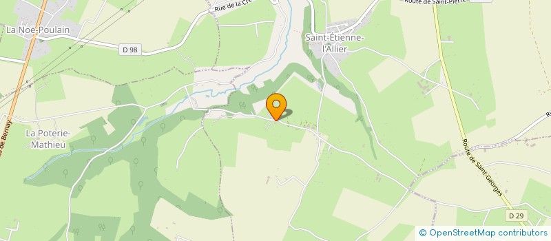 localisation de l'entreprise MADAME REGINE MANLIN  SAINT ETIENNE L'ALLIER