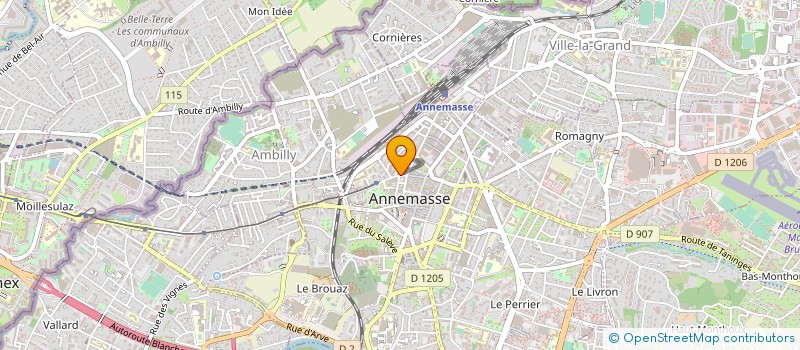 localisation de l'entreprise MADAME REGINE MANN à ANNEMASSE