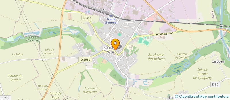 localisation de l'entreprise MADAME REGINE MANTAUX à NESLE