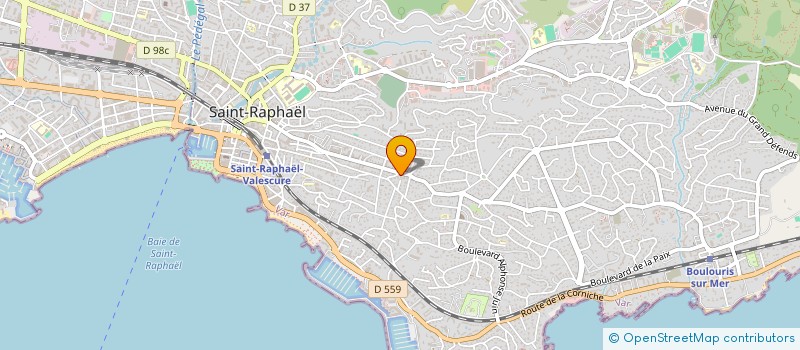 localisation de l'entreprise MADAME REGINE MARTIN  SAINT-RAPHAEL