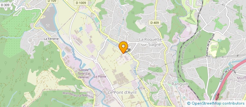 localisation de l'entreprise MADAME REGINE MENARDO  LA ROQUETTE-SUR-SIAGNE