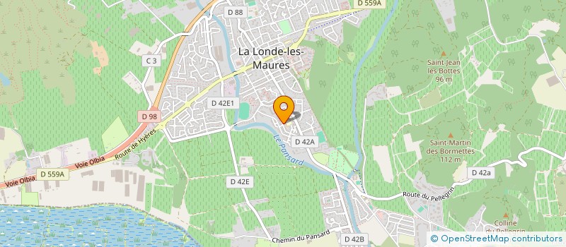 localisation de l'entreprise MADAME REGINE MERVAILLIE à LA LONDE LES MAURES