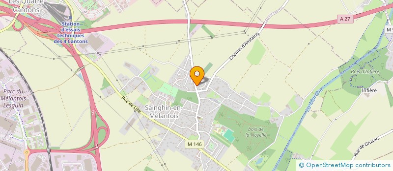 localisation de l'entreprise MADAME REGINE MESSI-NJANGUE  SAINGHIN-EN-MELANTOIS