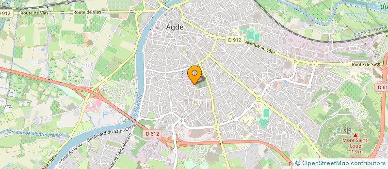 localisation de l'entreprise MADAME REGINE MESTRE  AGDE