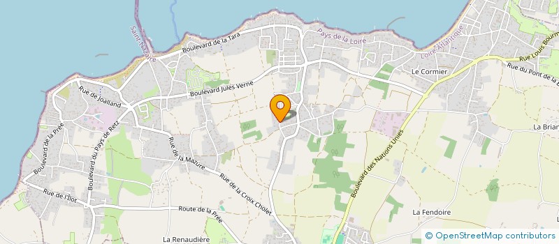 localisation de l'entreprise MADAME REGINE MOISAN à LA PLAINE-SUR-MER