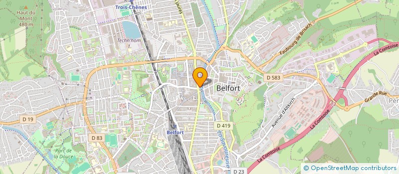 localisation de l'entreprise MADAME REGINE MONNIER à BELFORT