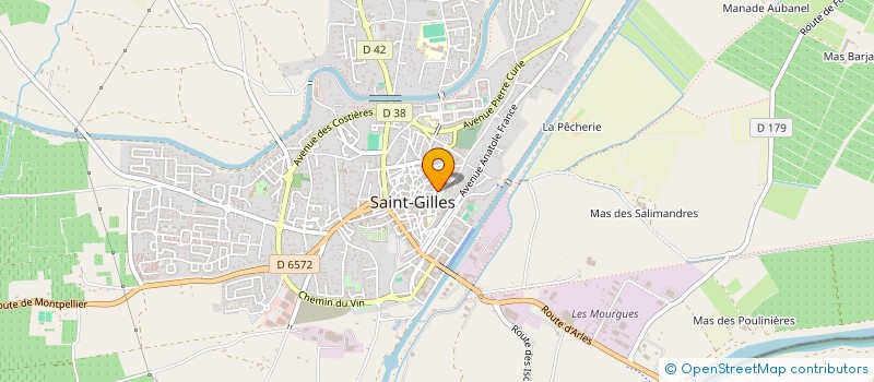 localisation de l'entreprise MADAME REGINE MOUA à ST GILLES