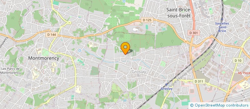 localisation de l'entreprise MADAME REGINE MYRE  GROSLAY