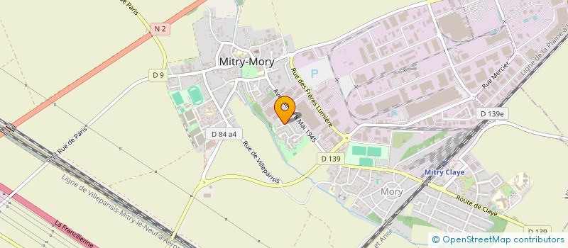 localisation de l'entreprise MADAME REGINE NDENGUE WONGA  MITRY-MORY