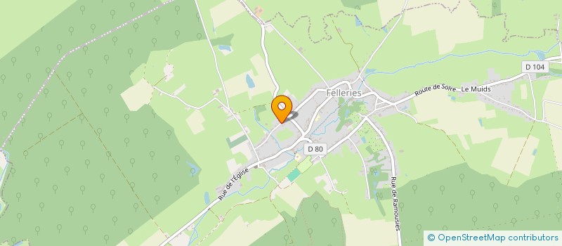 localisation de l'entreprise MADAME REGINE NINITE  FELLERIES