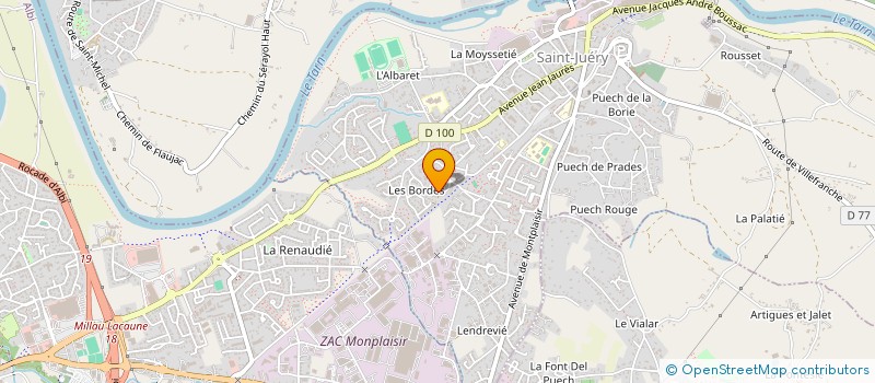 localisation de l'entreprise MADAME REGINE PALLOTELLI  SAINT-JUERY