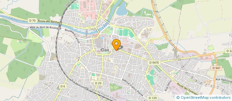 localisation de l'entreprise MADAME REGINE PASSICOS à DAX