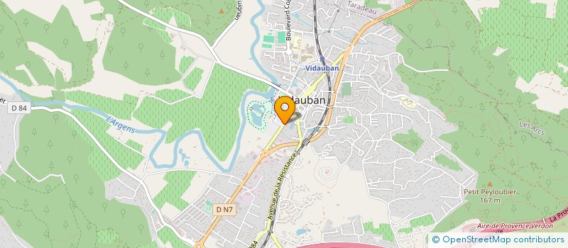 localisation de l'entreprise MADAME REGINE PELLEGRIN  VIDAUBAN