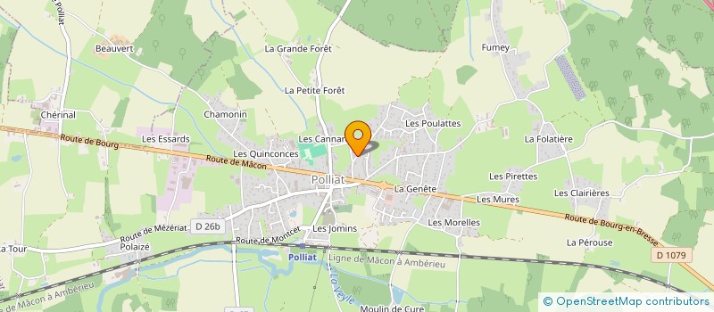 localisation de l'entreprise MADAME REGINE PEYRON  POLLIAT