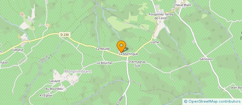 localisation de l'entreprise MADAME REGINE PICOT  MONPRIMBLANC