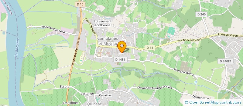 localisation de l'entreprise MADAME REGINE PIERRE  CAMBLANES-ET-MEYNAC