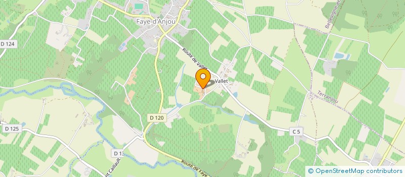 localisation de l'entreprise MADAME REGINE PILET  BELLEVIGNE-EN-LAYON