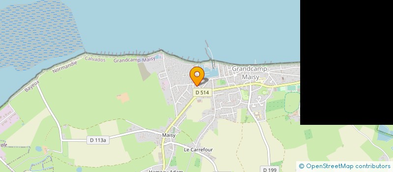 localisation de l'entreprise MADAME REGINE PINCHON  GRANDCAMP-MAISY