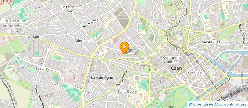 localisation de l'entreprise MADAME REGINE PIOLINE à CAEN