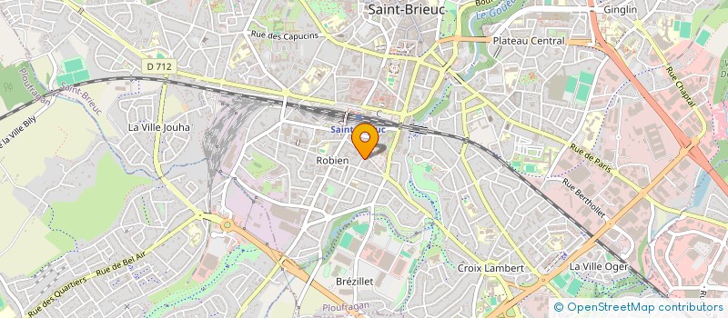localisation de l'entreprise MADAME REGINE POUYADE à SAINT-BRIEUC