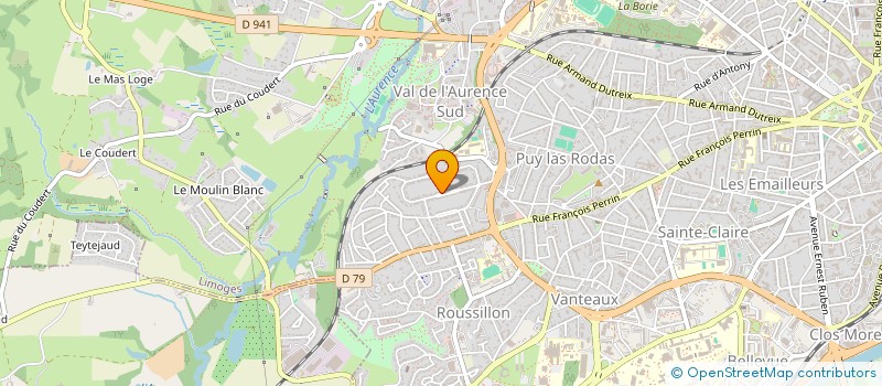 localisation de l'entreprise MADAME REGINE PRION à LIMOGES