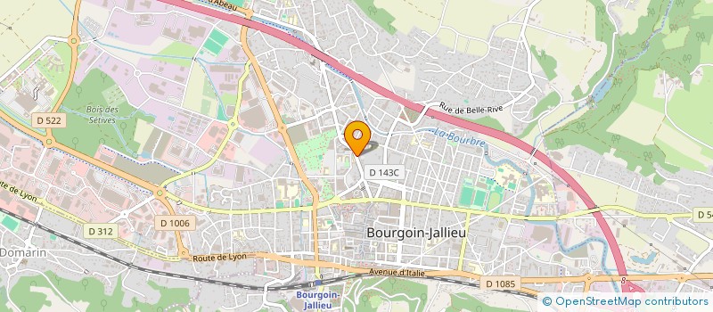 localisation de l'entreprise MADAME REGINE QUESADA à BOURGOIN-JALLIEU