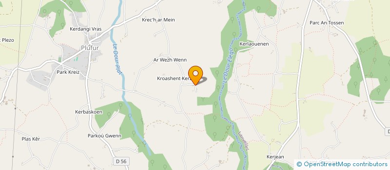 localisation de l'entreprise MADAME REGINE QUEVA  PLUFUR