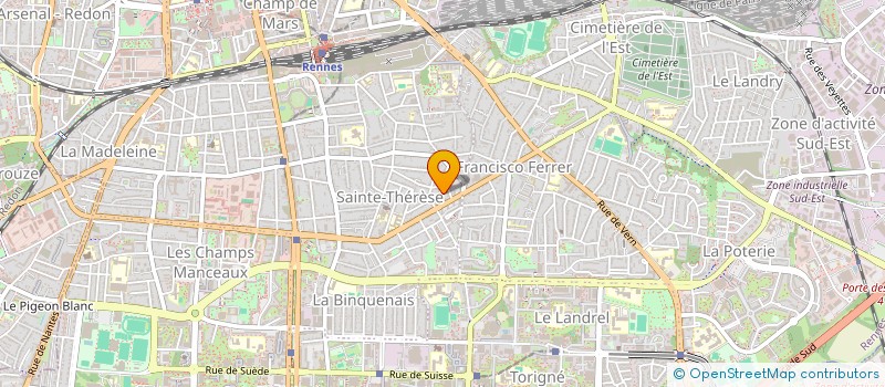 localisation de l'entreprise MADAME REGINE RENIER  RENNES