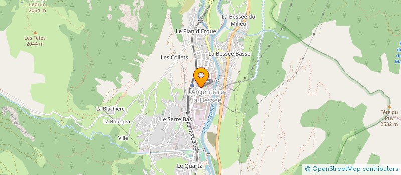 localisation de l'entreprise MADAME REGINE REY à L'ARGENTIERE-LA-BESSEE