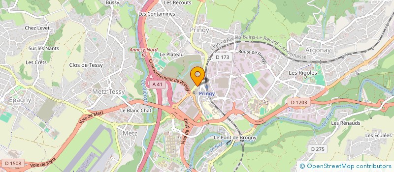 localisation de l'entreprise MADAME REGINE RIGAUDIERE à ANNECY