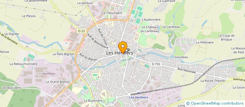 localisation de l'entreprise MADAME REGINE ROUILLERE à LES HERBIERS