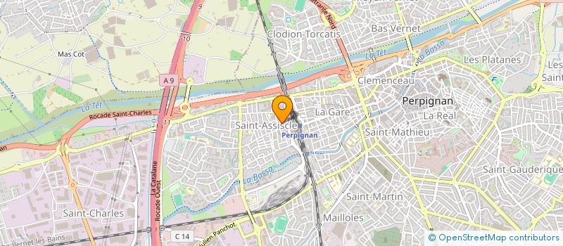 localisation de l'entreprise MADAME REGINE RUET  PERPIGNAN