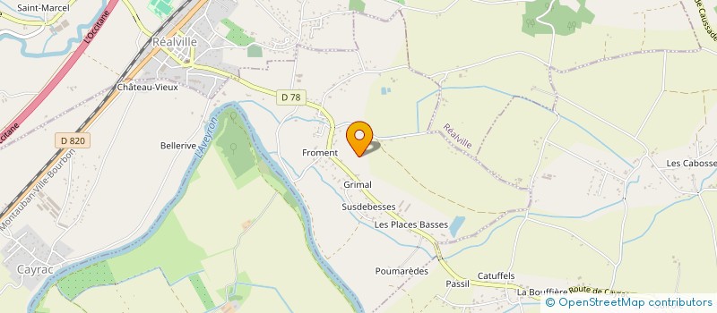 localisation de l'entreprise MADAME REGINE SALACROUX  CAYRAC