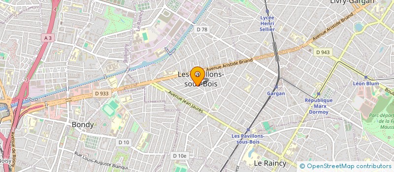 localisation de l'entreprise MADAME REGINE STILMANT à LES PAVILLONS-SOUS-BOIS