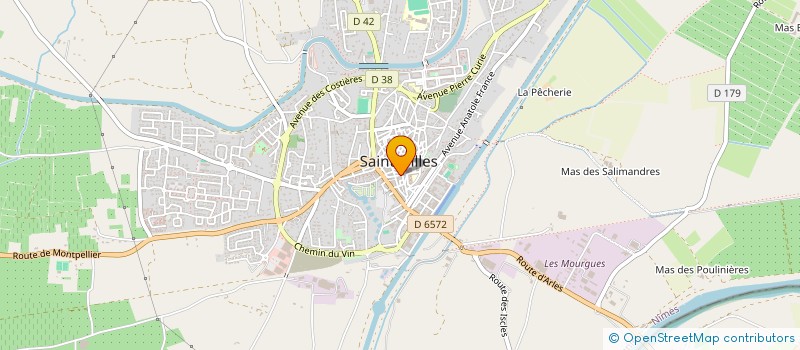 localisation de l'entreprise MADAME REGINE TASSIN  SAINT-GILLES