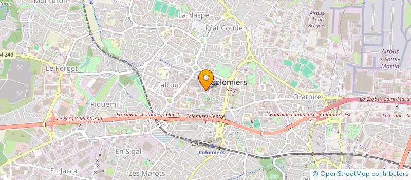 localisation de l'entreprise MADAME REGINE TECHENE à COLOMIERS