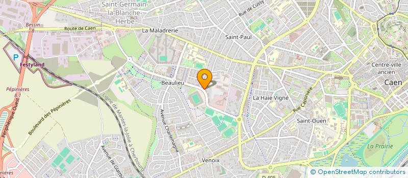 localisation de l'entreprise MADAME REGINE THOURY  CAEN