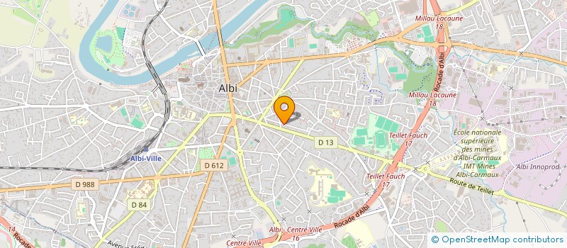 localisation de l'entreprise MADAME REGINE TISSERAND à ALBI