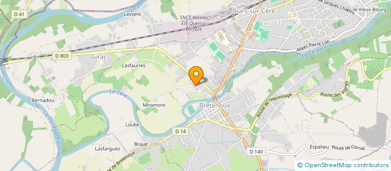 localisation de l'entreprise MADAME REGINE TRIGO  BRETENOUX