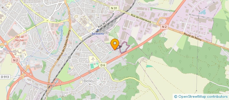 localisation de l'entreprise MADAME REGINE TUGAUT à SOISSONS
