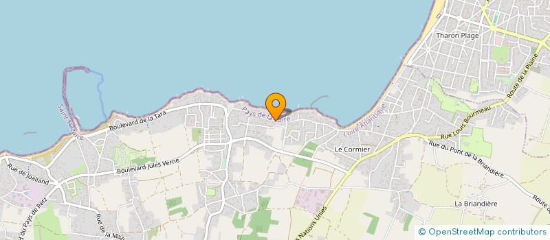 localisation de l'entreprise MADAME REGINE VOLE à LA PLAINE-SUR-MER