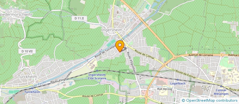 localisation de l'entreprise MADAME REGINE WALDECK  INGERSHEIM