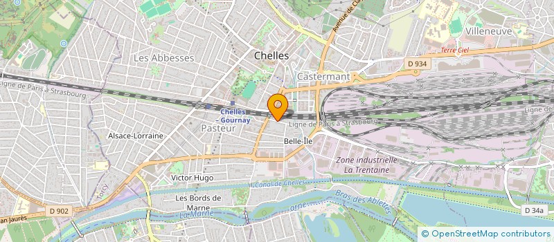 localisation de l'entreprise MADAME REHEMA MWENETOMBWE  CHELLES