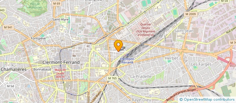 localisation de l'entreprise MADAME REINE ANDONG BAUBEBET à CLERMONT-FERRAND