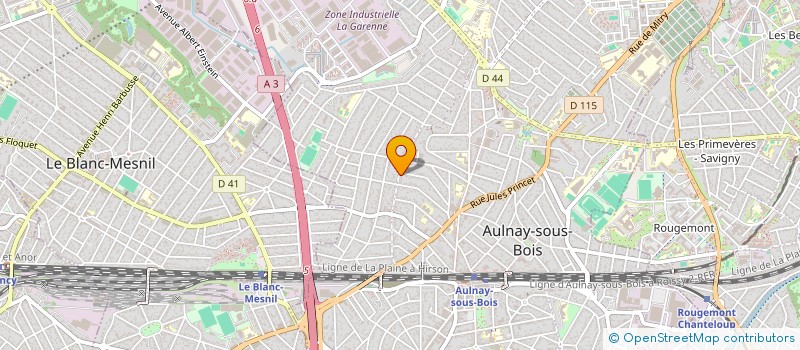 localisation de l'entreprise MADAME REINE AUBRY à AULNAY-SOUS-BOIS