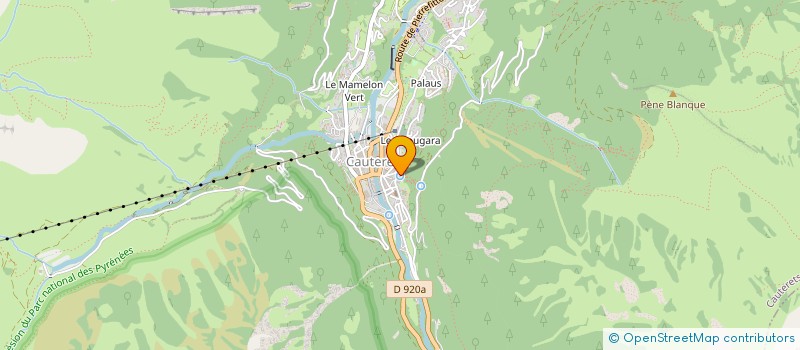 localisation de l'entreprise MADAME REINE BARRAU à CAUTERETS