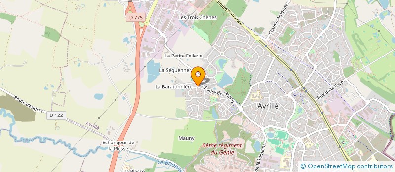localisation de l'entreprise MADAME REINE BERGEZ à AVRILLE