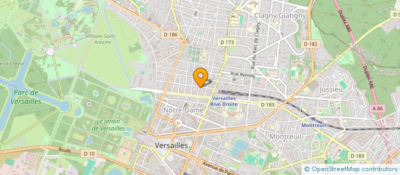 localisation de l'entreprise MADAME REINE BORRINI à VERSAILLES