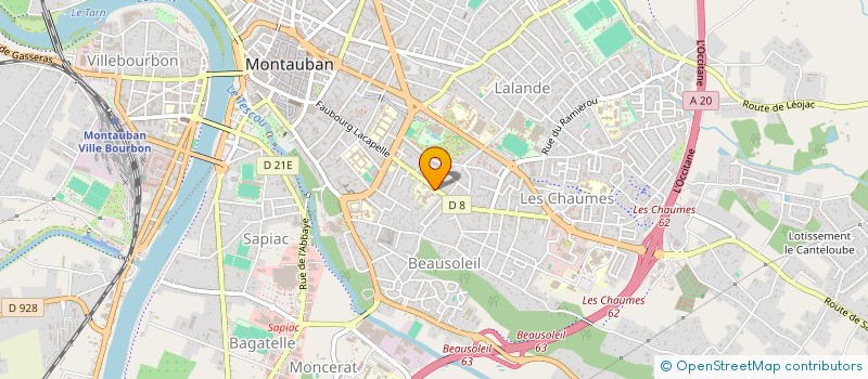 localisation de l'entreprise MADAME REINE BOYE  MONTAUBAN