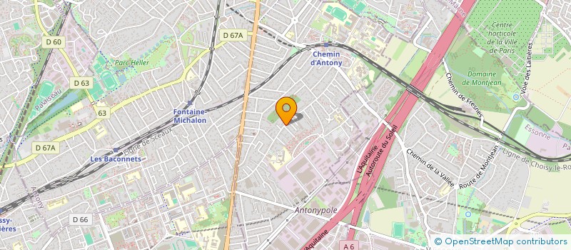 localisation de l'entreprise MADAME REINE CHAMARD à ANTONY